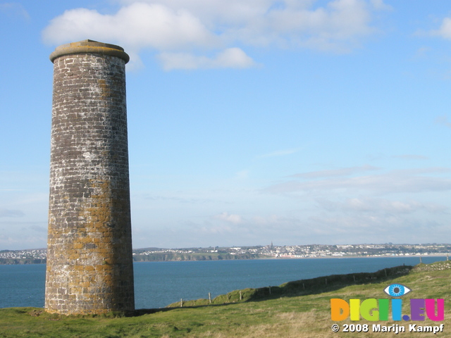 JT00071 Brownstown Head Tower with Tramore in background